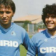 Daniel Bertoni y Maradona en Napoli