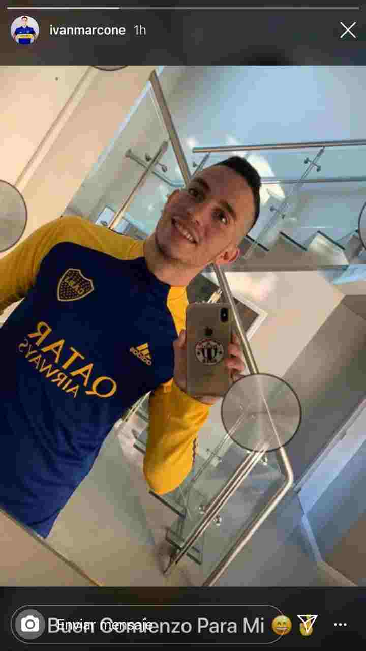 Iván Marcone y un guiño a Boca