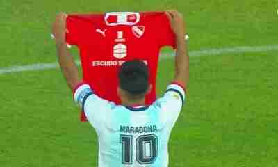 El emotivo homenaje de Independiente para Maradona