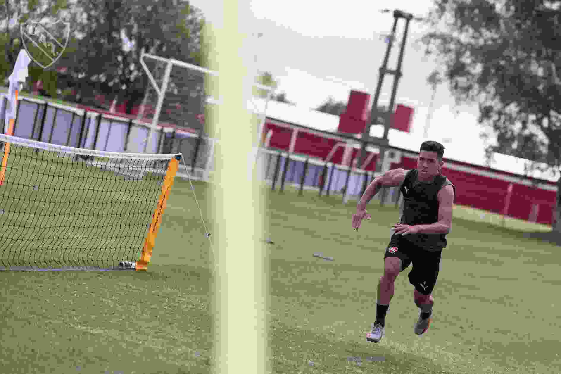 Alan Velasco entrenando en Villa Domínico