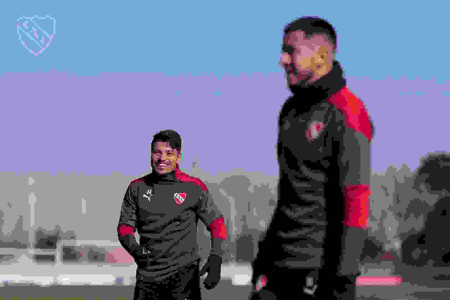 En medio de un clima sumamente agradable, los futbolistas de Independiente continuaron los entrenamientos en Villa Domínico.