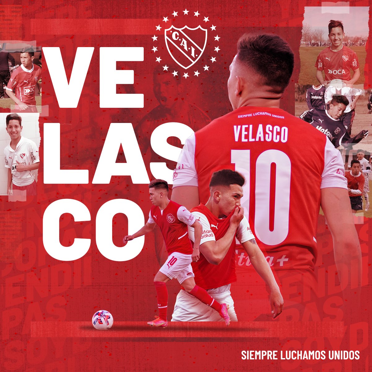 Con esta imagen, Independiente despidió a Alan Velasco en todas sus redes sociales.