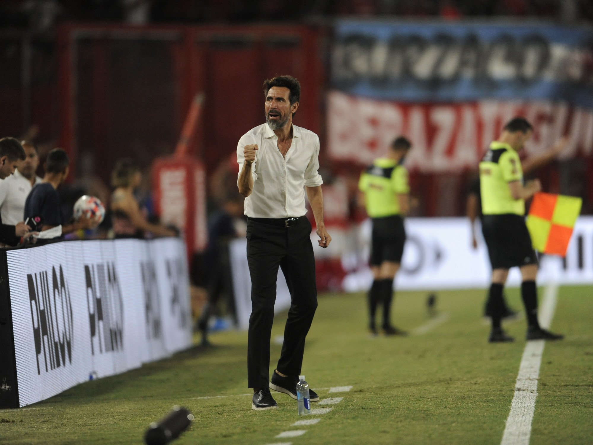 El entrenador del Rojo, Eduardo Domínguez, habló en conferencia de prensa luego del encuentro frente a Boca.