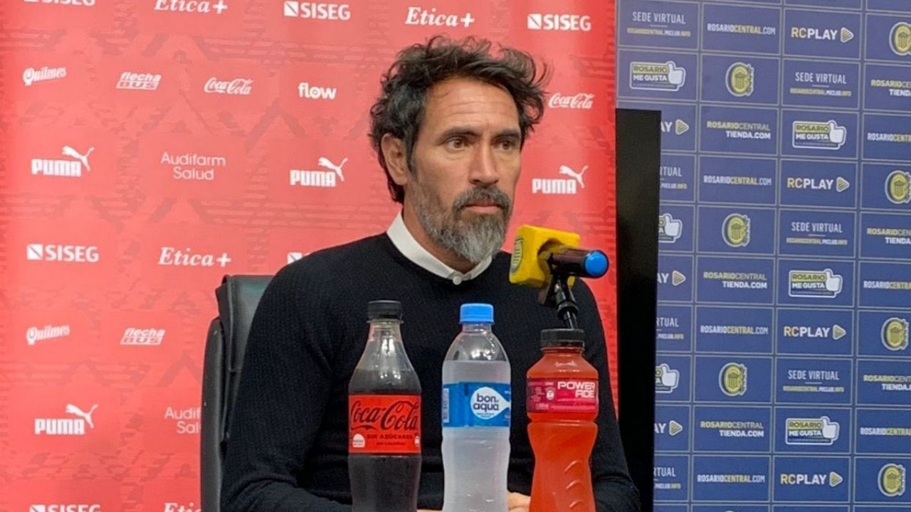 El entrenador del Rojo, Eduardo Domínguez, habló en conferencia de prensa.