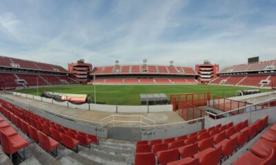Empezaron todos estos trabajos de pintura en el estadio de Independiente