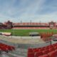 Empezaron todos estos trabajos de pintura en el estadio de Independiente