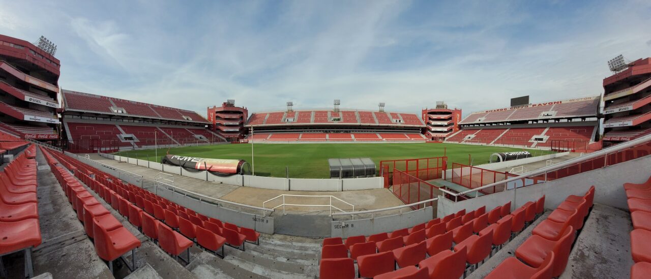 Empezaron todos estos trabajos de pintura en el estadio de Independiente