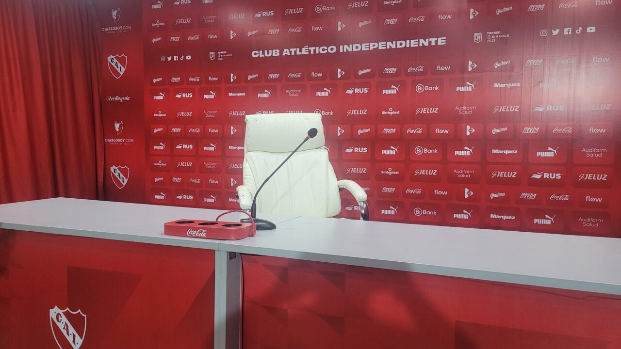 Ningún protagonista de Independiente habló en conferencia de prensa.