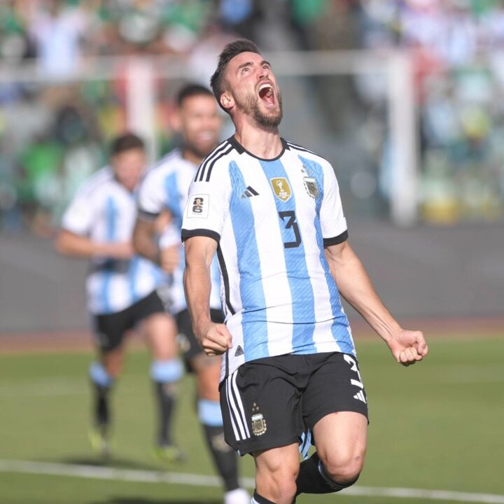 Nicolás Tagliafico anotó su primer gol con la Selección Argentina.