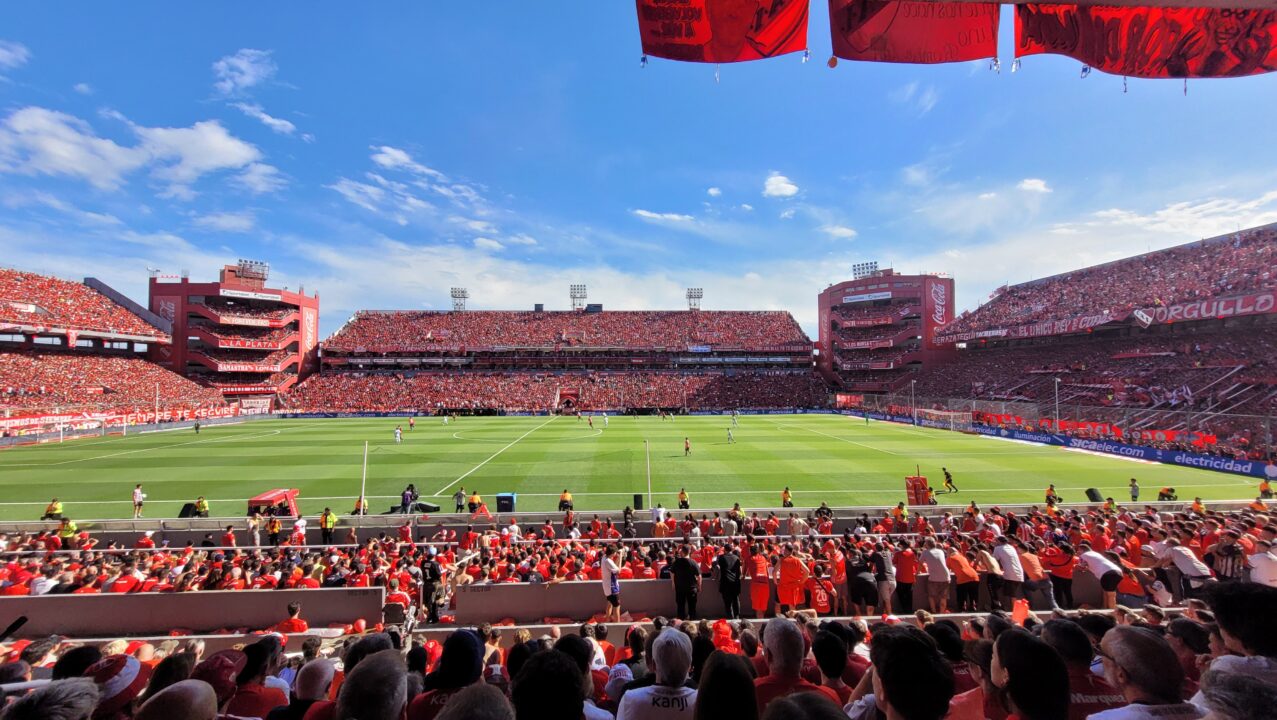 El estadio de Independiente es una fiesta.
